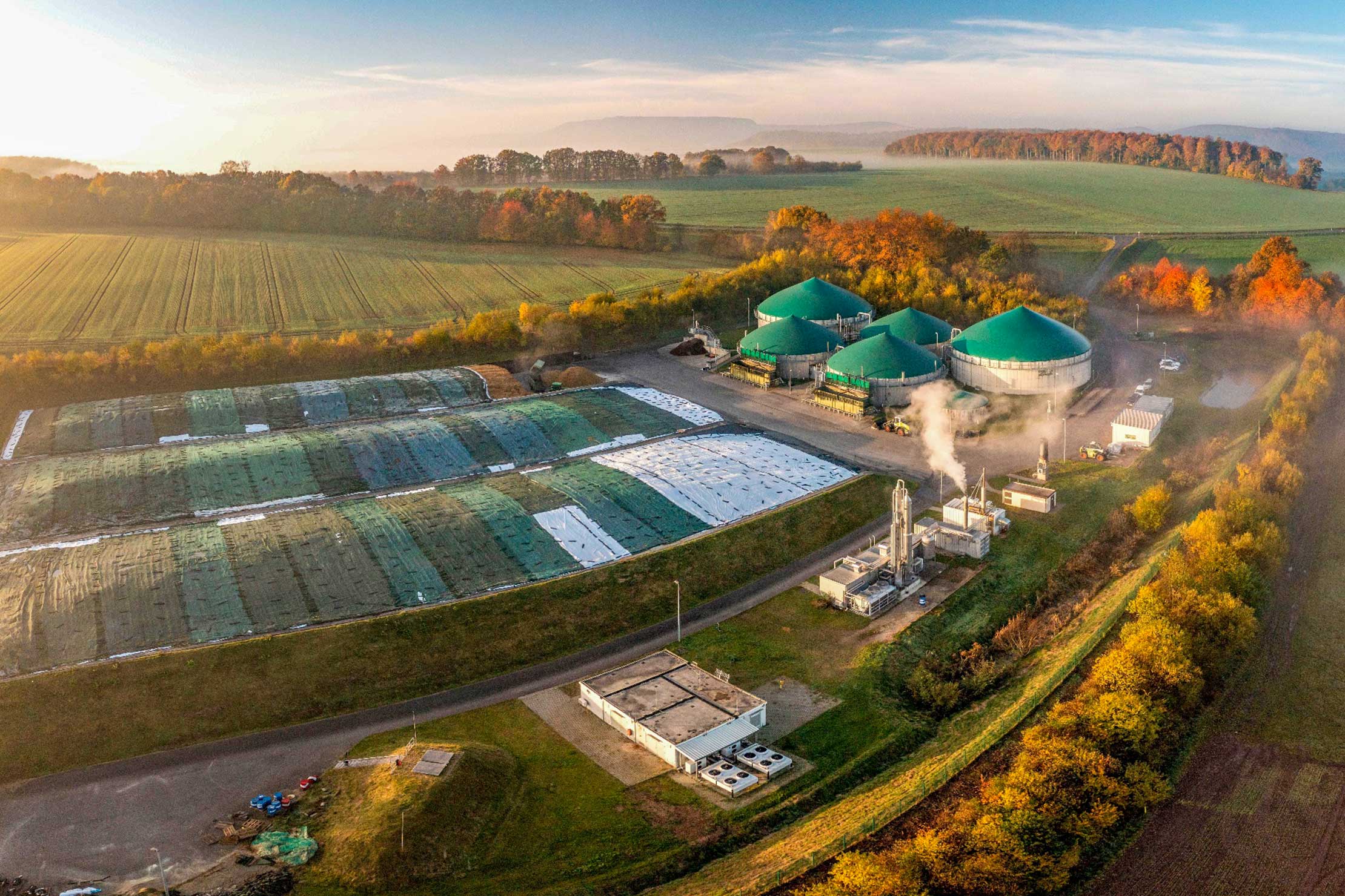 Seit 2023 in Betrieb: Biogasanlage in Weißenborn-Lüderode